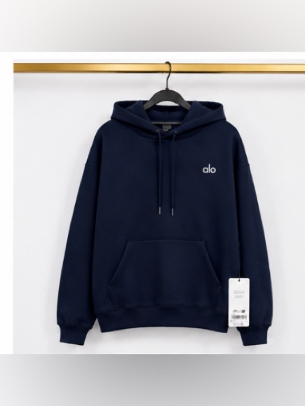 Navy Alo Hoodie And Sweatpant Cuffed Set - Picture 2 of 3